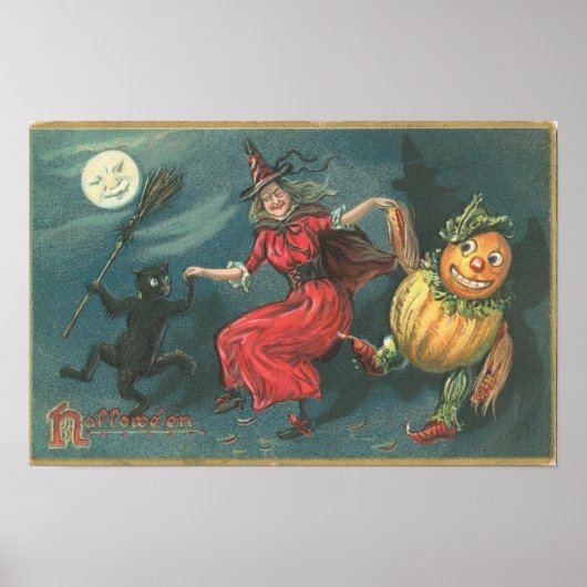 Halloween Wenskaarten Klassieke Posters (Voorkant)