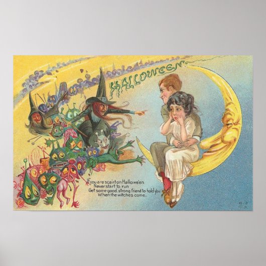 Halloween Wenskaarten Klassieke Posters (Voorkant)