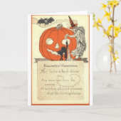  Halloween Wenskaarten Klassieke Posters Kaart (Gele Bloem)