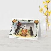  Halloween Wenskaarten Klassieke Posters Kaart (Gele Bloem)