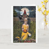  Halloween Wenskaarten Klassieke Posters Kaart (Gele Bloem)