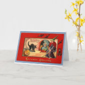  Halloween Wenskaarten Klassieke Posters Kaart (Gele Bloem)