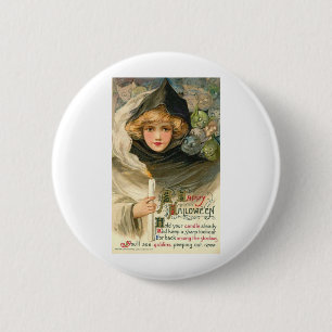 Halloween Wenskaarten Klassieke Posters Ronde Button 5,7 Cm