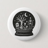 Halloween-Wereldbol Ronde Button 5,7 Cm (Voorkant)
