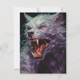 Halloween Werewolf Briefkaart
