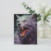 Halloween Werewolf Briefkaart (Staand voorkant)