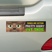 Halloween Werewolf Bumpersticker (Op auto)