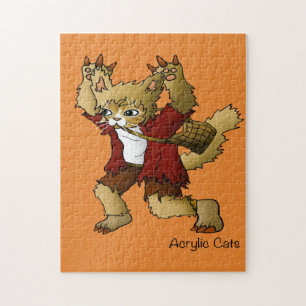 Halloween Werewolf Cat Legpuzzel