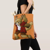 Halloween Werewolf Cat Tote Bag (Dichtbij)
