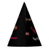 Halloween Werewolf met ballonnen Feesthoedjes (Achterkant)