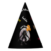 Halloween Werewolf met ballonnen Feesthoedjes (Voorkant)