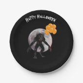 Halloween Werewolf met ballonnen Papieren Bordje (Voorkant)
