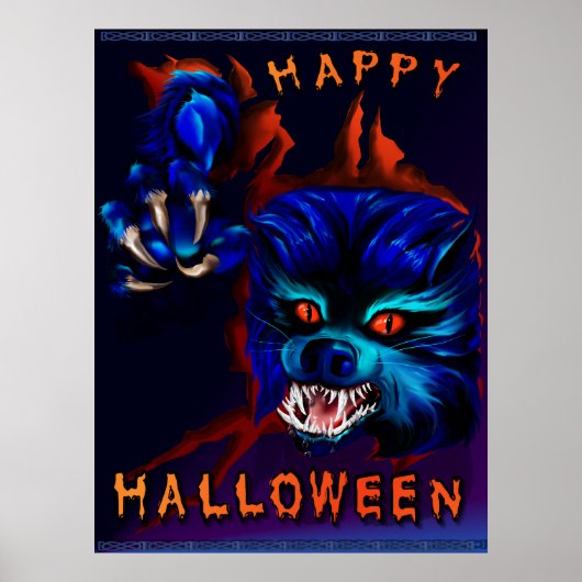 Halloween Werewolf Print (Voorkant)