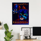 Halloween Werewolf Print (Thuiskantoor)