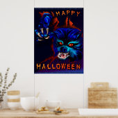 Halloween Werewolf Print (Keuken)