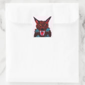 HALLOWEEN WEREWOLF-stickers Vierkante Sticker (Tas)