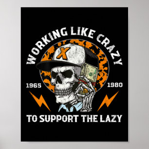 Halloween werkt als een gek om de luie ik te onder poster
