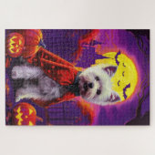 Halloween West Highland White Terriër eng Legpuzzel (Horizontaal)
