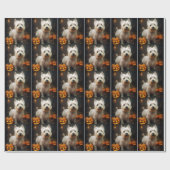 Halloween West Highland White Terrier Pumpkins Cadeaupapier (Vlak)
