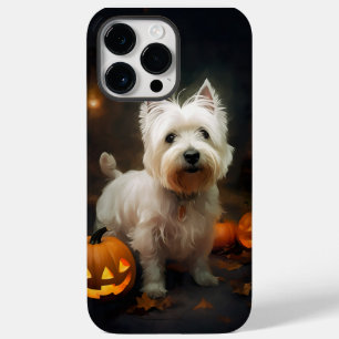 Halloween West Highland White Terrier Pumpkins Case-Mate iPhone 14 Pro Max Hoesje
