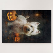 Halloween West Highland White Terrier Pumpkins Legpuzzel (Horizontaal)