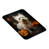 Halloween West Highland White Terrier Pumpkins Magneet (Rechterzijde)