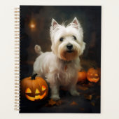 Halloween West Highland White Terrier Pumpkins Planner (Voorkant)