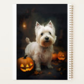 Halloween West Highland White Terrier Pumpkins Planner (Achterkant)