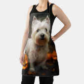 Halloween West Highland White Terrier Pumpkins Schort (Insitu)