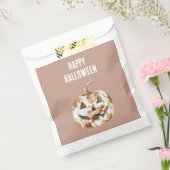 Halloween Western Cowgirl Cowboy Orange Pumpkin Bedankzakje (Gezegeld)