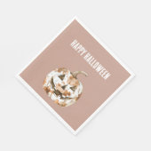 Halloween Western Cowgirl Cowboy Orange Pumpkin Servet (Hoek)