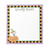Halloween Westie Notitieblok (Voorkant)