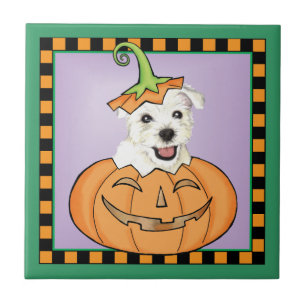 Halloween Westie Tegeltje