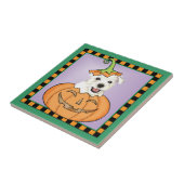 Halloween Westie Tegeltje (Zijkant)