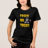 Halloween Westie Witch Tri-Blend Shirt (Voorkant)