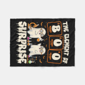 Halloween Wetenschap Spookleraar Het Element Van V Fleece Deken (Voorkant (Horizontaal))