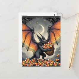 Halloween Wezen Met Snoep Briefkaart