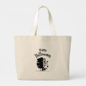 Halloween wezens van de nacht onder maanlicht grote tote bag (Achterkant)