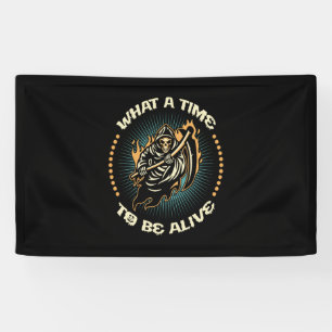 Halloween What A Time To Be Alive Birthday Spandoek