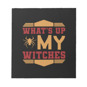 Halloween What Up My Witches Notitieblok