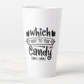 Halloween Which Way To The Candy Birthday Latte Mok (Voorkant)