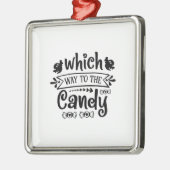 Halloween Which Way To The Candy Birthday Metalen Ornament (Links)