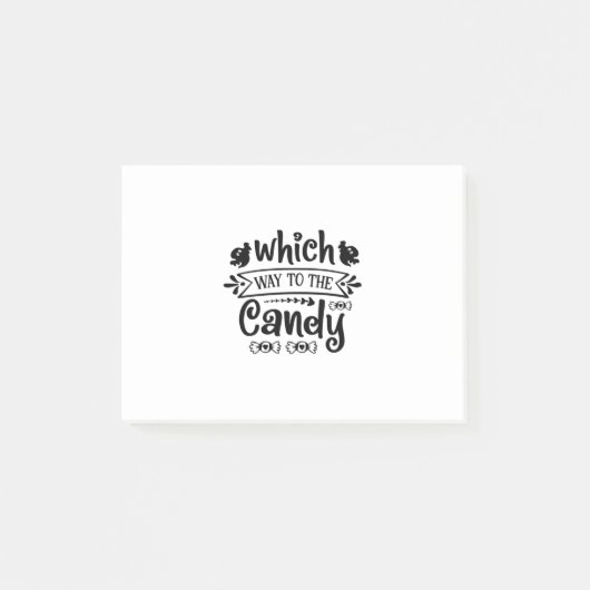 Halloween Which Way To The Candy Birthday Post-it® Notes (Voorkant)