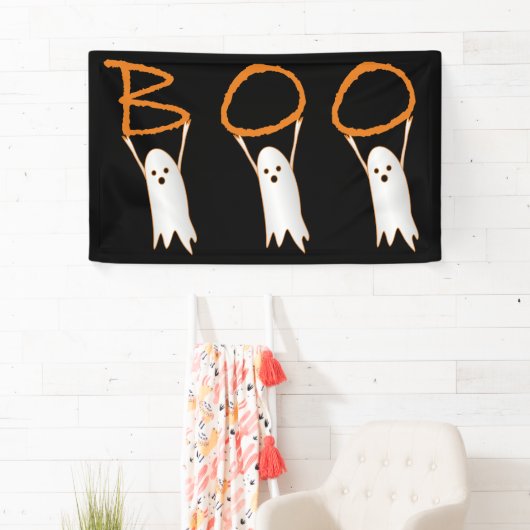 Halloween whimsical "BOO" Spandoek (Insitu)