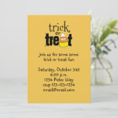 Halloween Whimsical Candy Corn Funny Cute Kaart (Staand voorkant)