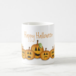 Halloween Whimsical Cute Pumpkin Jack O'Lantern Koffiemok