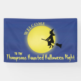 Halloween Whimsical Flying Witch Spooky Fun Spandoek