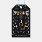 Halloween Whimsical Hand Drawn Costume Party Cadeaulabel (Voorkant)