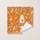Halloween Whimsical Schattige Ghost Bad Handdoek (Wasdoekje)