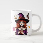 Halloween Whimsical Witch Magic Coffee Mok (Rechts)